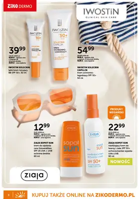 Ziko Dermo - gazetka promocyjna Gazetka Oferta słoneczna od czwartku 10.04 do środy 28.05 - strona 8