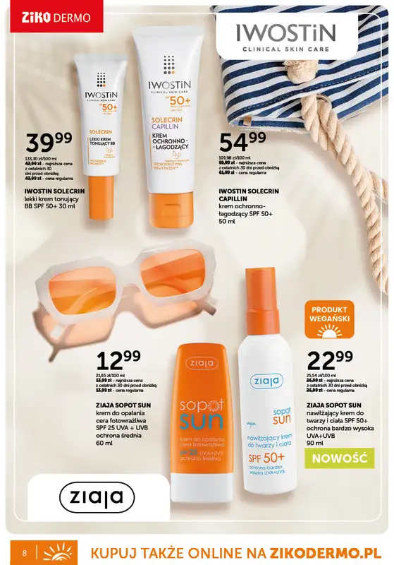 Ziko Dermo - gazetka promocyjna Gazetka Oferta słoneczna od czwartku 10.04 do środy 28.05 - strona 8