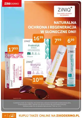 Ziko Dermo - gazetka promocyjna Gazetka Oferta słoneczna od czwartku 10.04 do środy 28.05 - strona 14