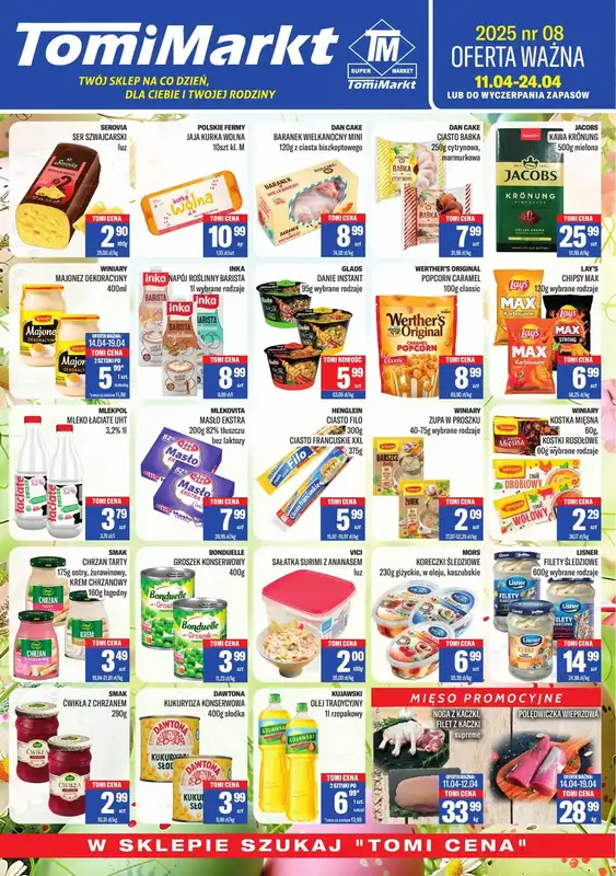 Tomi Markt - gazetka promocyjna Gazetka od piątku 11.04 do czwartku 24.04