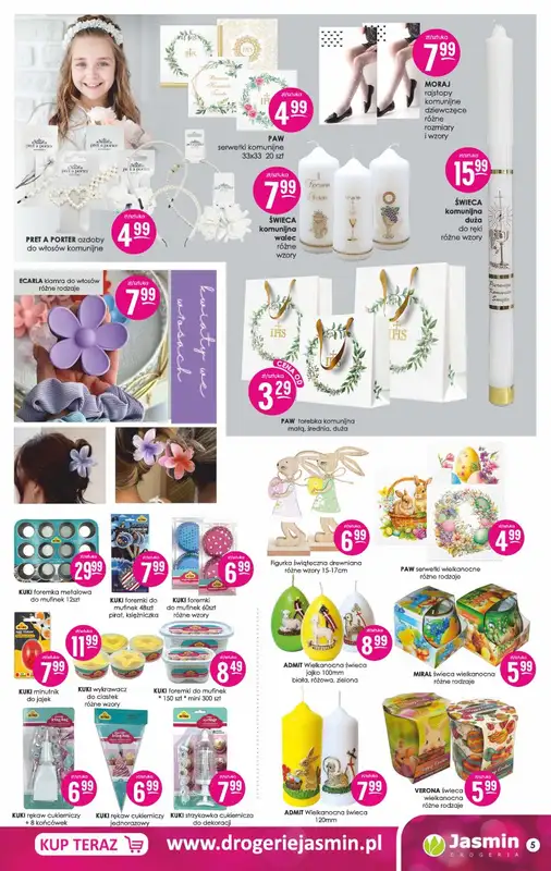 Drogerie Jasmin - gazetka promocyjna Gazetka od poniedziałku 14.04 do środy 30.04 - strona 5