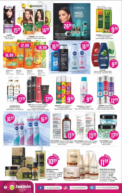 Drogerie Jasmin - gazetka promocyjna Gazetka od poniedziałku 14.04 do środy 30.04 - strona 2