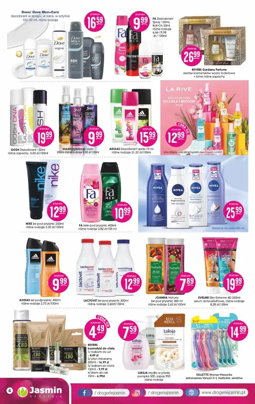 Drogerie Jasmin - gazetka promocyjna Gazetka od poniedziałku 14.04 do środy 30.04 - strona 4