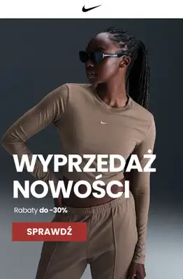 NIKE - gazetka promocyjna Do -30% nowe produkty do wyprzedaży od poniedziałku 14.04 do niedzieli 20.04