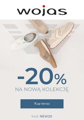 Wojas - gazetka promocyjna -20% na asortyment nieprzeceniony od poniedziałku 14.04 do środy 16.04