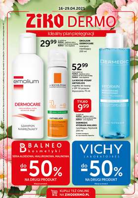 Ziko Dermo - gazetka promocyjna Gazetka od środy 16.04 do wtorku 29.04
