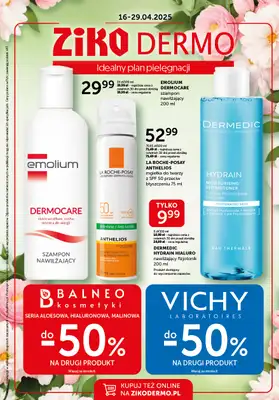 Ziko Dermo - gazetka promocyjna Gazetka od środy 16.04 do wtorku 29.04