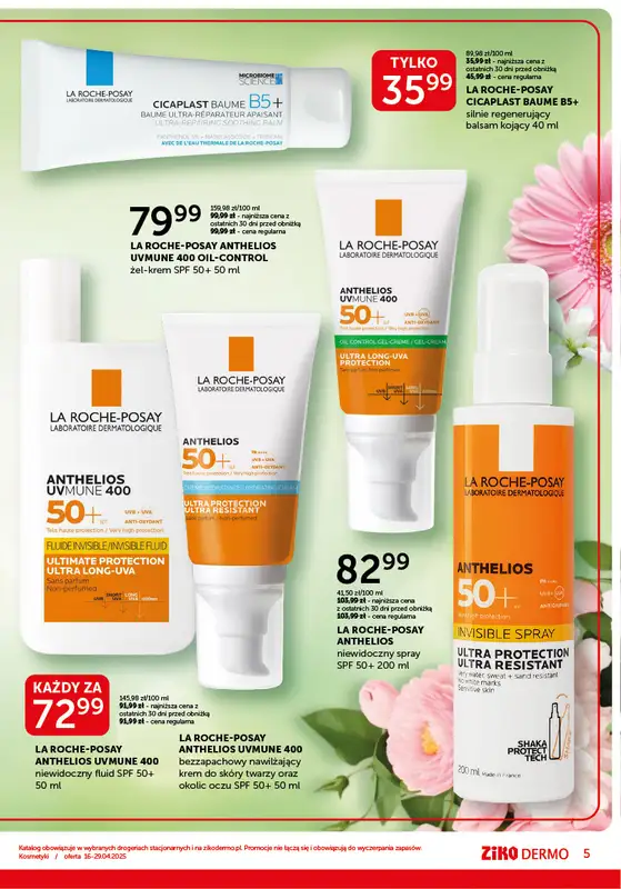 Ziko Dermo - gazetka promocyjna Gazetka od środy 16.04 do wtorku 29.04 - strona 5