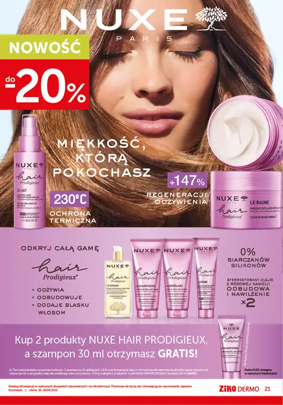Ziko Dermo - gazetka promocyjna Gazetka od środy 16.04 do wtorku 29.04 - strona 21