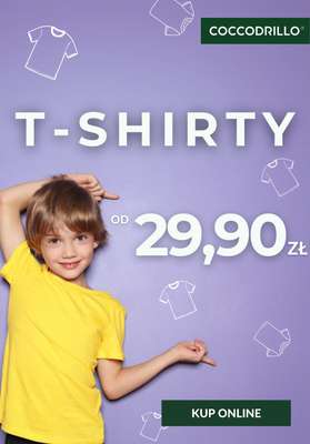 Coccodrillo - gazetka promocyjna T-shirty już od 29,90 zł od wtorku 15.04 do niedzieli 27.04