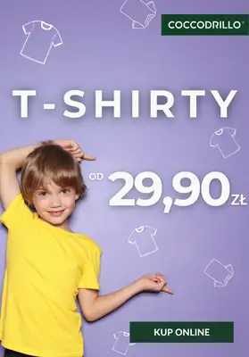 Coccodrillo - gazetka promocyjna T-shirty już od 29,90 zł od wtorku 15.04 do niedzieli 27.04
