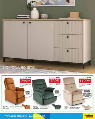 Abra Meble - gazetka promocyjna Gazetka od wtorku 15.04 do poniedziałku 28.04 - strona 5 Abra Meble - gazetka promocyjna Gazetka od wtorku 15.04 do poniedziałku 28.04 - strona 5