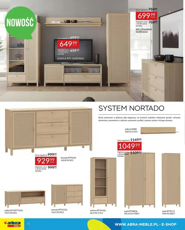 Abra Meble - gazetka promocyjna Gazetka od wtorku 15.04 do poniedziałku 28.04 - strona 10