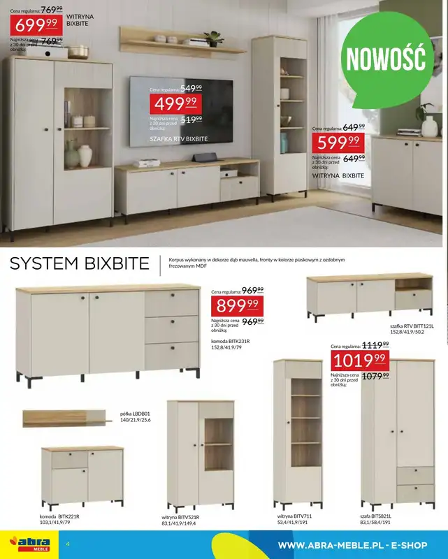 Abra Meble - gazetka promocyjna Gazetka od wtorku 15.04 do poniedziałku 28.04 - strona 4