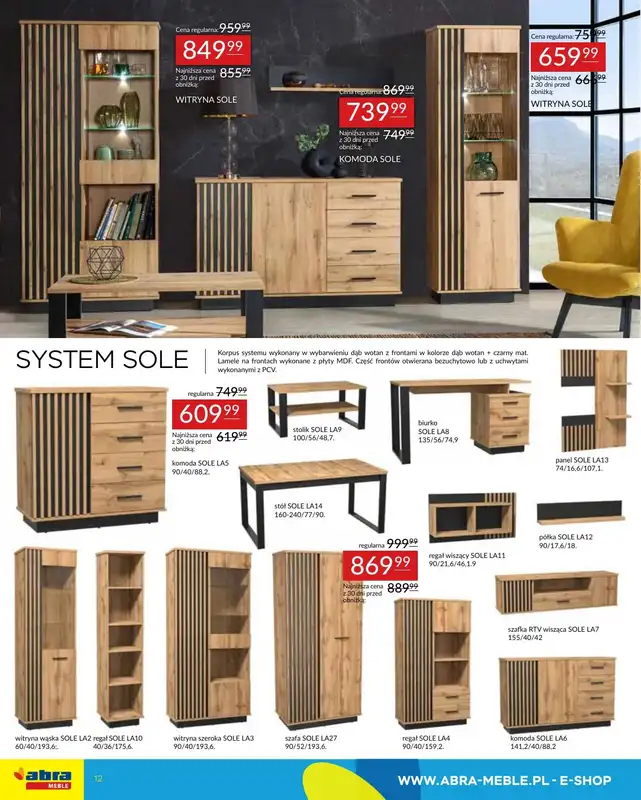 Abra Meble - gazetka promocyjna Gazetka od wtorku 15.04 do poniedziałku 28.04 - strona 12
