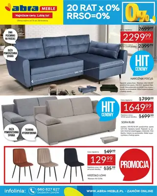Abra Meble - gazetka promocyjna Gazetka od wtorku 15.04 do poniedziałku 28.04 Abra Meble - gazetka promocyjna Gazetka od wtorku 15.04 do poniedziałku 28.04
