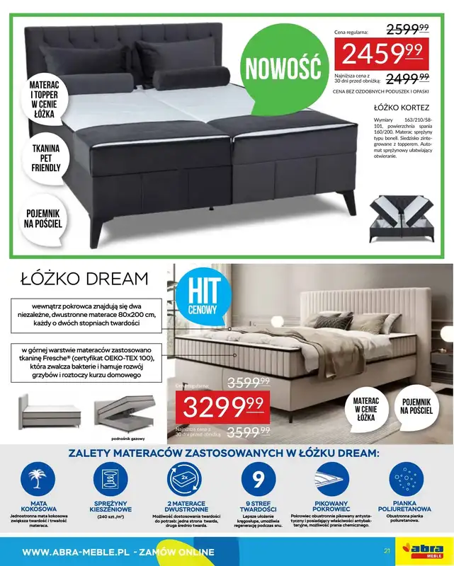 Abra Meble - gazetka promocyjna Gazetka od wtorku 15.04 do poniedziałku 28.04 - strona 21