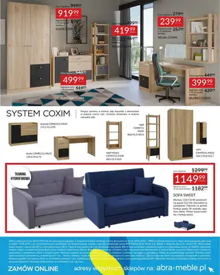 Abra Meble - gazetka promocyjna Gazetka od wtorku 15.04 do poniedziałku 28.04 - strona 28 Abra Meble - gazetka promocyjna Gazetka od wtorku 15.04 do poniedziałku 28.04 - strona 28