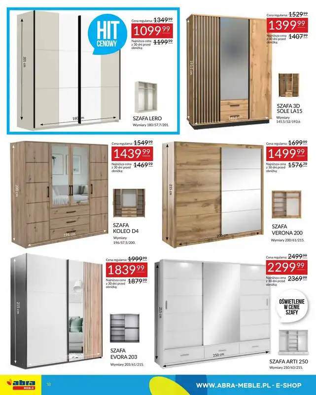 Abra Meble - gazetka promocyjna Gazetka od wtorku 15.04 do poniedziałku 28.04 - strona 18