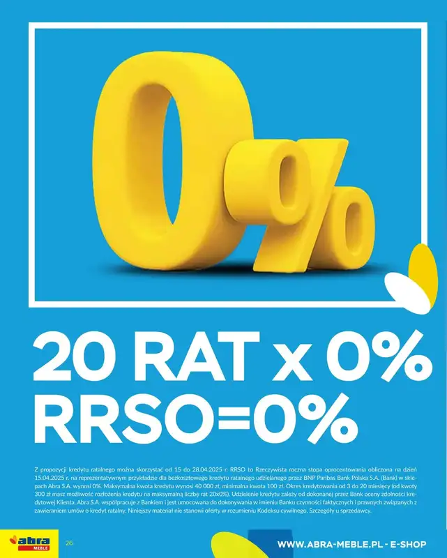Abra Meble - gazetka promocyjna Gazetka od wtorku 15.04 do poniedziałku 28.04 - strona 26
