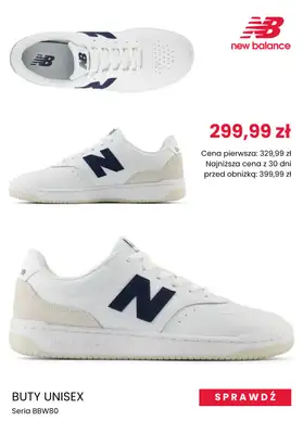 New Balance - gazetka promocyjna Białe sneakersy z wyprzedaży od wtorku 15.04  - strona 8