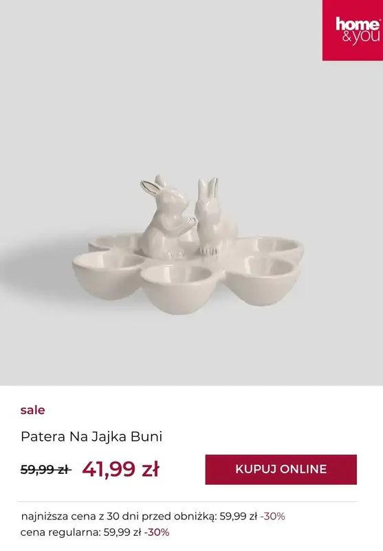 #WIELKANOC - gazetka promocyjna Home&you | SALE: wielkanoc od wtorku 15.04 do niedzieli 20.04 - strona 9