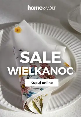 #WIELKANOC - gazetka promocyjna Home&you | SALE: wielkanoc od wtorku 15.04 do niedzieli 20.04