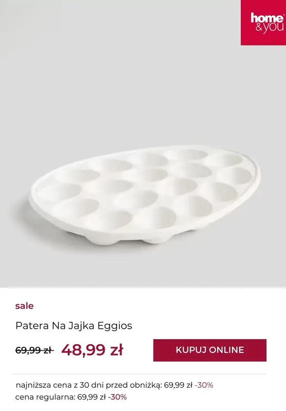 #WIELKANOC - gazetka promocyjna Home&you | SALE: wielkanoc od wtorku 15.04 do niedzieli 20.04 - strona 8