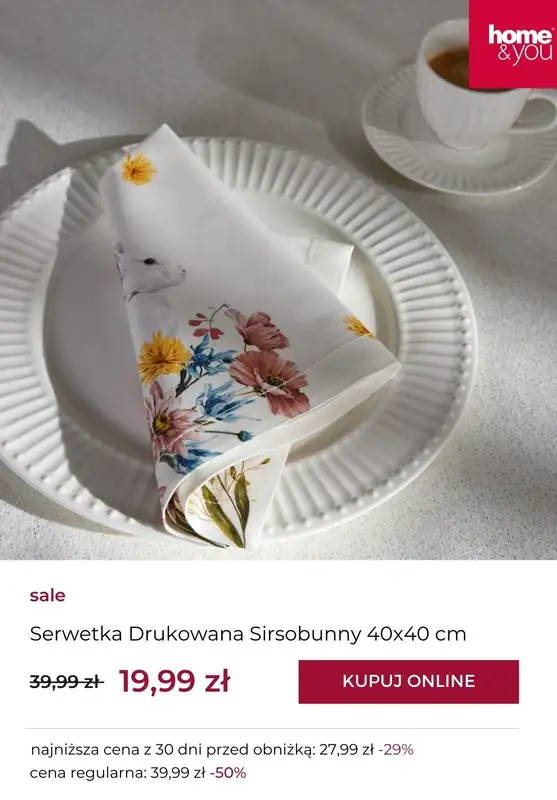 #WIELKANOC - gazetka promocyjna Home&you | SALE: wielkanoc od wtorku 15.04 do niedzieli 20.04 - strona 3