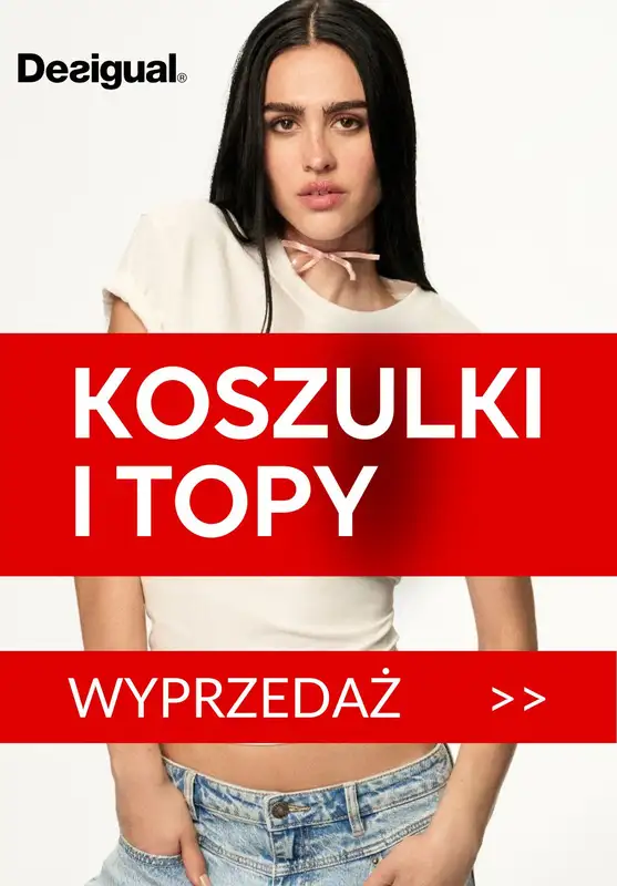 Desigual - gazetka promocyjna Koszulki z wyprzedaży od środy 16.04 