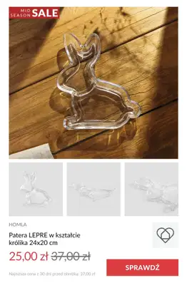 #WIELKANOC - gazetka promocyjna Homla | Do -50% Wielkanocna WYPRZEDAŻ od środy 16.04 do soboty 19.04 - strona 12