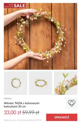 #WIELKANOC - gazetka promocyjna Homla | Do -50% Wielkanocna WYPRZEDAŻ od środy 16.04 do soboty 19.04 - strona 9