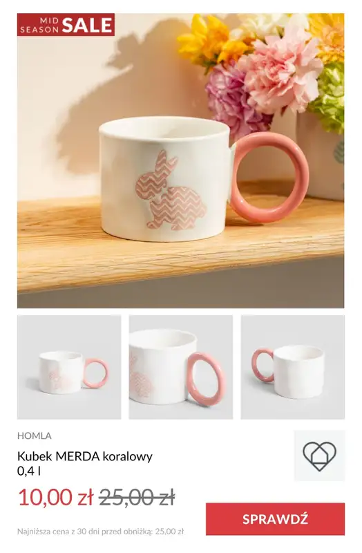 #WIELKANOC - gazetka promocyjna Homla | Do -50% Wielkanocna WYPRZEDAŻ od środy 16.04 do soboty 19.04 - strona 13