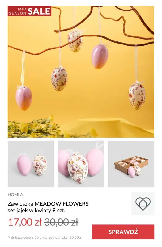 #WIELKANOC - gazetka promocyjna Homla | Do -50% Wielkanocna WYPRZEDAŻ od środy 16.04 do soboty 19.04 - strona 10