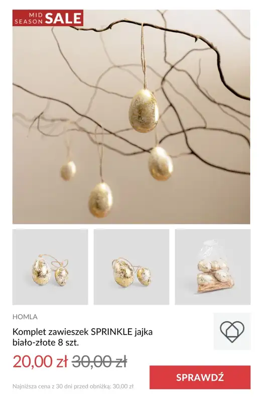 #WIELKANOC - gazetka promocyjna Homla | Do -50% Wielkanocna WYPRZEDAŻ od środy 16.04 do soboty 19.04 - strona 14