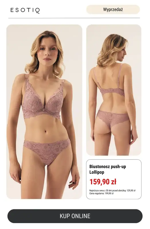 Esotiq - gazetka promocyjna Biustonosze do -50% taniej! od środy 16.04  - strona 10