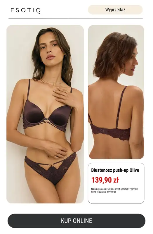 Esotiq - gazetka promocyjna Biustonosze do -50% taniej! od środy 16.04  - strona 8