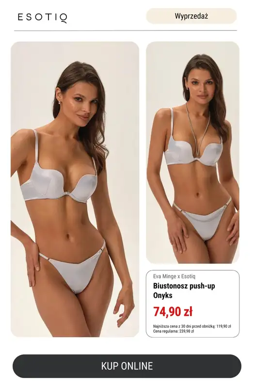 Esotiq - gazetka promocyjna Biustonosze do -50% taniej! od środy 16.04  - strona 3
