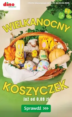 #WIELKANOC - gazetka promocyjna Dino | Wielkanocny koszyczek już od 0,89 zł od czwartku 17.04 do niedzieli 20.04