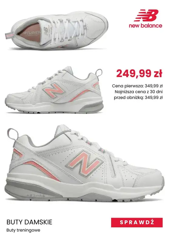 New Balance - gazetka promocyjna Białe sneakersy z wyprzedaży od czwartku 17.04  - strona 5
