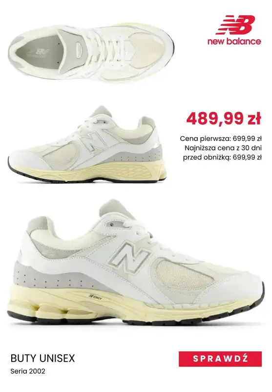 New Balance - gazetka promocyjna Białe sneakersy z wyprzedaży od czwartku 17.04  - strona 4