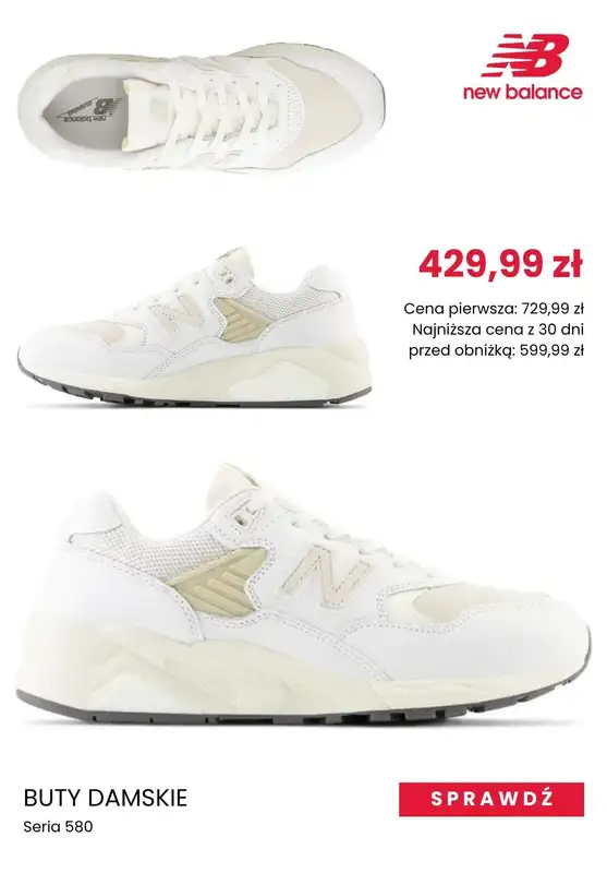 New Balance - gazetka promocyjna Białe sneakersy z wyprzedaży od czwartku 17.04  - strona 2