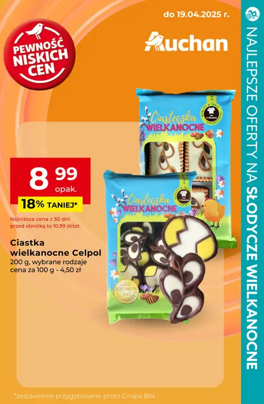 #WIELKANOC - gazetka promocyjna Najlepsze oferty na SŁODYCZE WIELKANOCNE od czwartku 17.04 do soboty 19.04 - strona 13