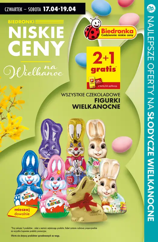 #WIELKANOC - gazetka promocyjna Najlepsze oferty na SŁODYCZE WIELKANOCNE od czwartku 17.04 do soboty 19.04 - strona 4