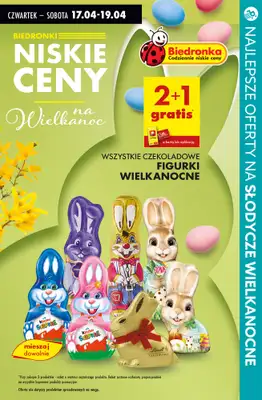 #WIELKANOC - gazetka promocyjna Najlepsze oferty na SŁODYCZE WIELKANOCNE od czwartku 17.04 do soboty 19.04 - strona 4 #WIELKANOC - gazetka promocyjna Najlepsze oferty na SŁODYCZE WIELKANOCNE od czwartku 17.04 do soboty 19.04 - strona 4