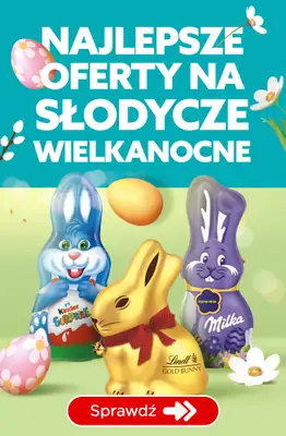 #WIELKANOC - gazetka promocyjna Najlepsze oferty na SŁODYCZE WIELKANOCNE od czwartku 17.04 do soboty 19.04 #WIELKANOC - gazetka promocyjna Najlepsze oferty na SŁODYCZE WIELKANOCNE od czwartku 17.04 do soboty 19.04