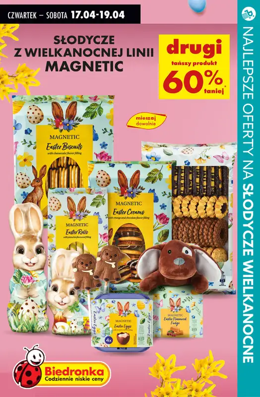 #WIELKANOC - gazetka promocyjna Najlepsze oferty na SŁODYCZE WIELKANOCNE od czwartku 17.04 do soboty 19.04 - strona 14