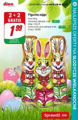 #WIELKANOC - gazetka promocyjna Najlepsze oferty na SŁODYCZE WIELKANOCNE od czwartku 17.04 do soboty 19.04 - strona 2 #WIELKANOC - gazetka promocyjna Najlepsze oferty na SŁODYCZE WIELKANOCNE od czwartku 17.04 do soboty 19.04 - strona 2