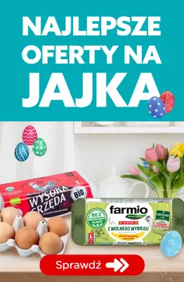 #WIELKANOC - gazetka promocyjna Najlepsze oferty na jajka od piątku 18.04 do soboty 19.04