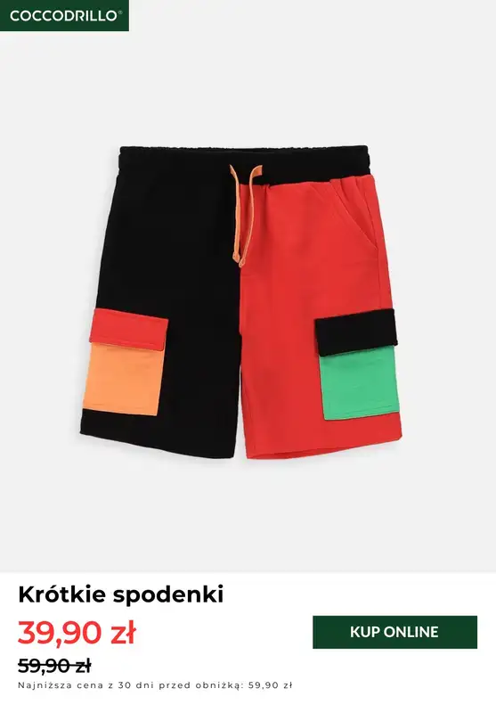 Coccodrillo - gazetka promocyjna Od 39,90 zł krótkie spodenki od niedzieli 20.04 do poniedziałku 28.04 - strona 3